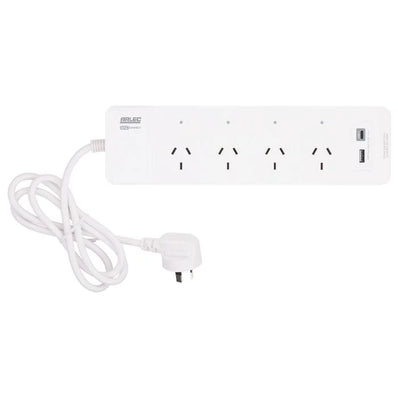 Arlec Grid Connect Smart 4 Outlet Powerboard with USB A & C Charger